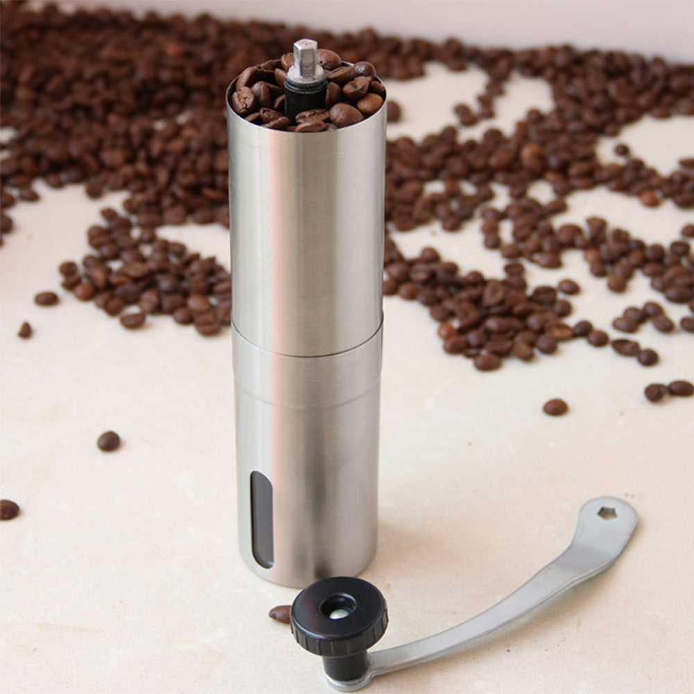 Silver Coffee Grinder Mini Stainless Steel
